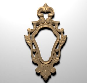 3D vintage frame baroque