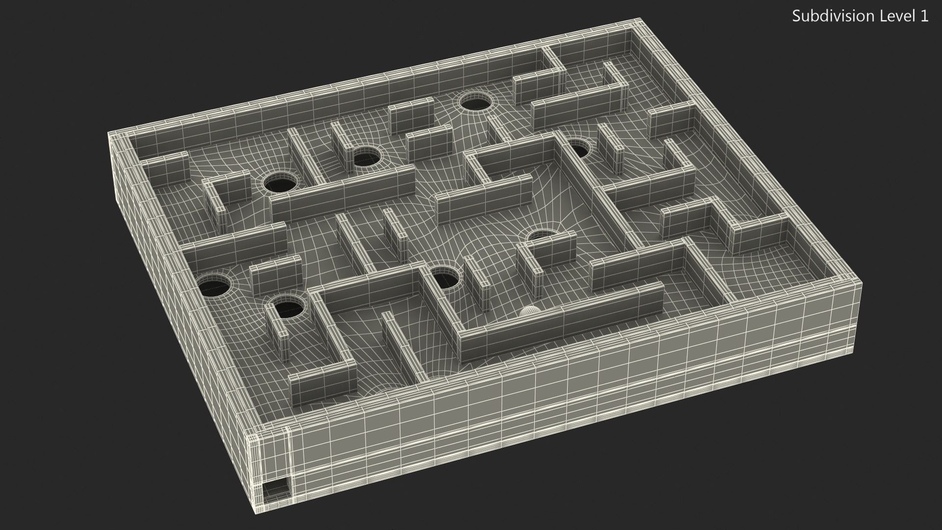 Board Game Marble Labyrinth from Cardboard 3D model TurboSquid 1782440