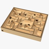 Board Game Marble Labyrinth from Cardboard