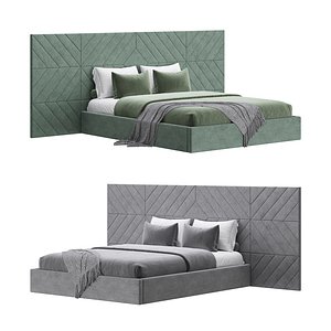 3D Colorado BED with wide headboard I model