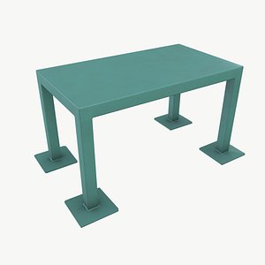 Green Metal Table