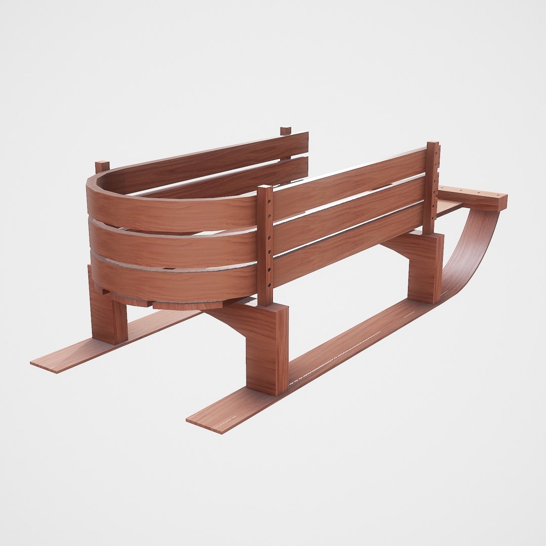Snow Sledge 3D Model - TurboSquid 1659879