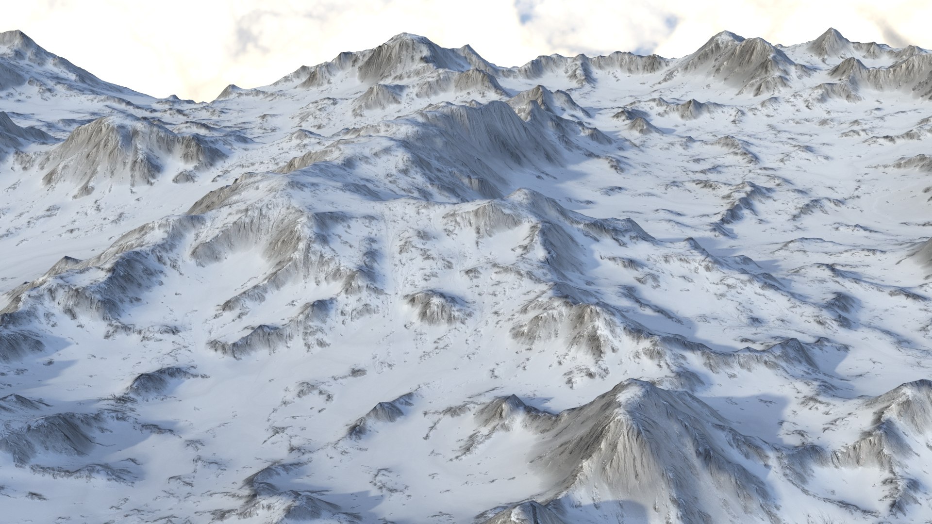 3D Snow Lanscape 02 - TurboSquid 1938912