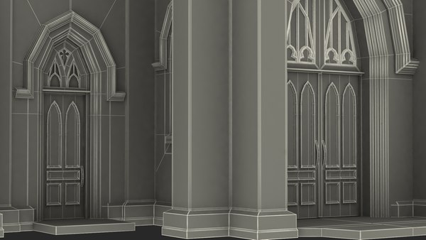 Vincent ferrer catholic church 3D model - TurboSquid 1443807