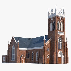 vincent ferrer catholic church 3D model
