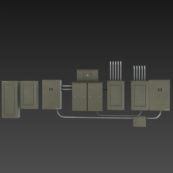 3d model electrical boxes