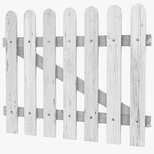 3D model Classic Wooden Fence