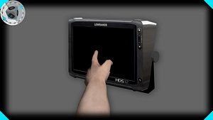 lowrance fishing finder 3d model