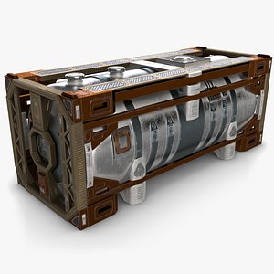 sci-fi tank container 3d 3ds