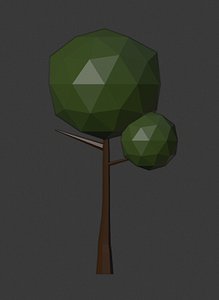Low poly tree