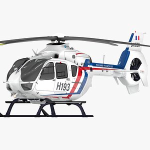3D Eurocopter EC-135 DOUANA Francaise L1943 model