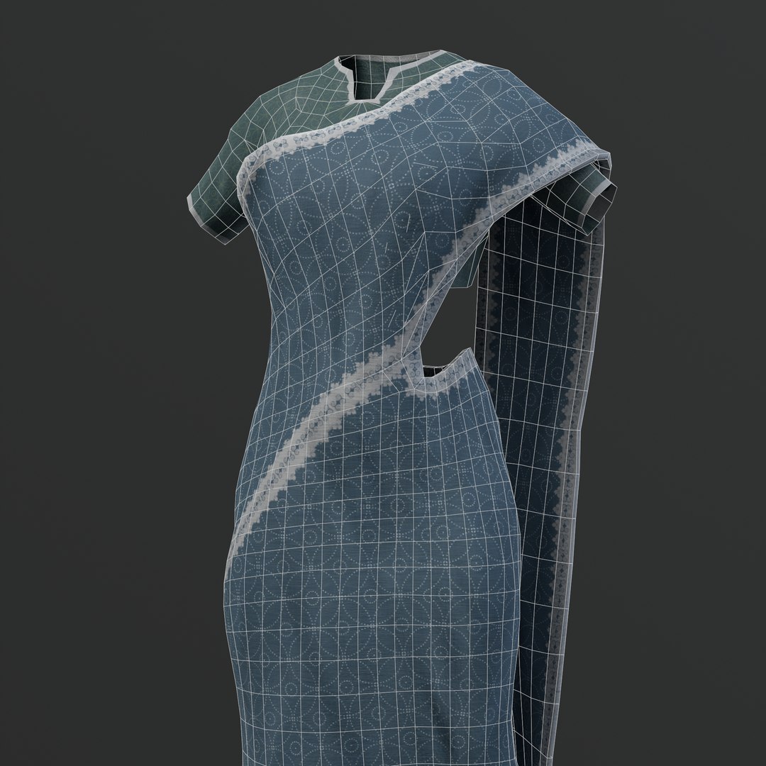 Low Poly Traditional Saree 3D Model - TurboSquid 2118656