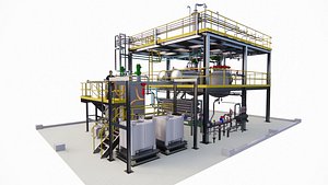 industrial tank factory industry storage equipment 3d model 2 3D model