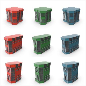 Scifi Elements PBR 3D