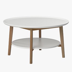 Round Double Coffee Table 3D