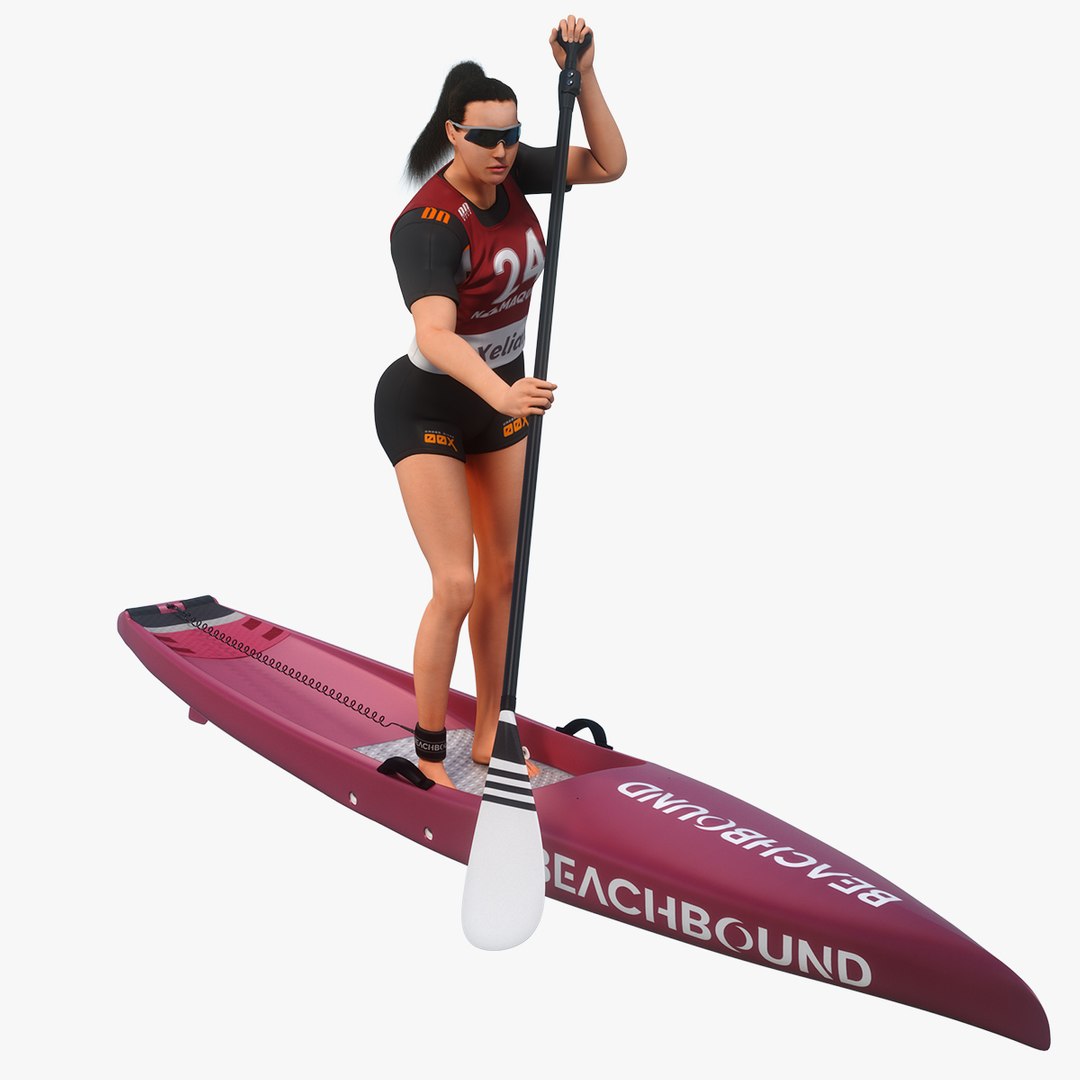 Female Sup Racer Animated HQ 3D - TurboSquid 2089933