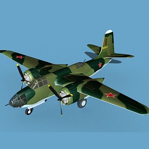 Douglas DB-7 Boston Mk I V08 CCCP 3D model