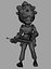 Pink Alien Cartoon