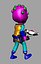 Pink Alien Cartoon