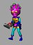 Pink Alien Cartoon
