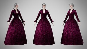 3D Dress 30 Velvet Plum Dream