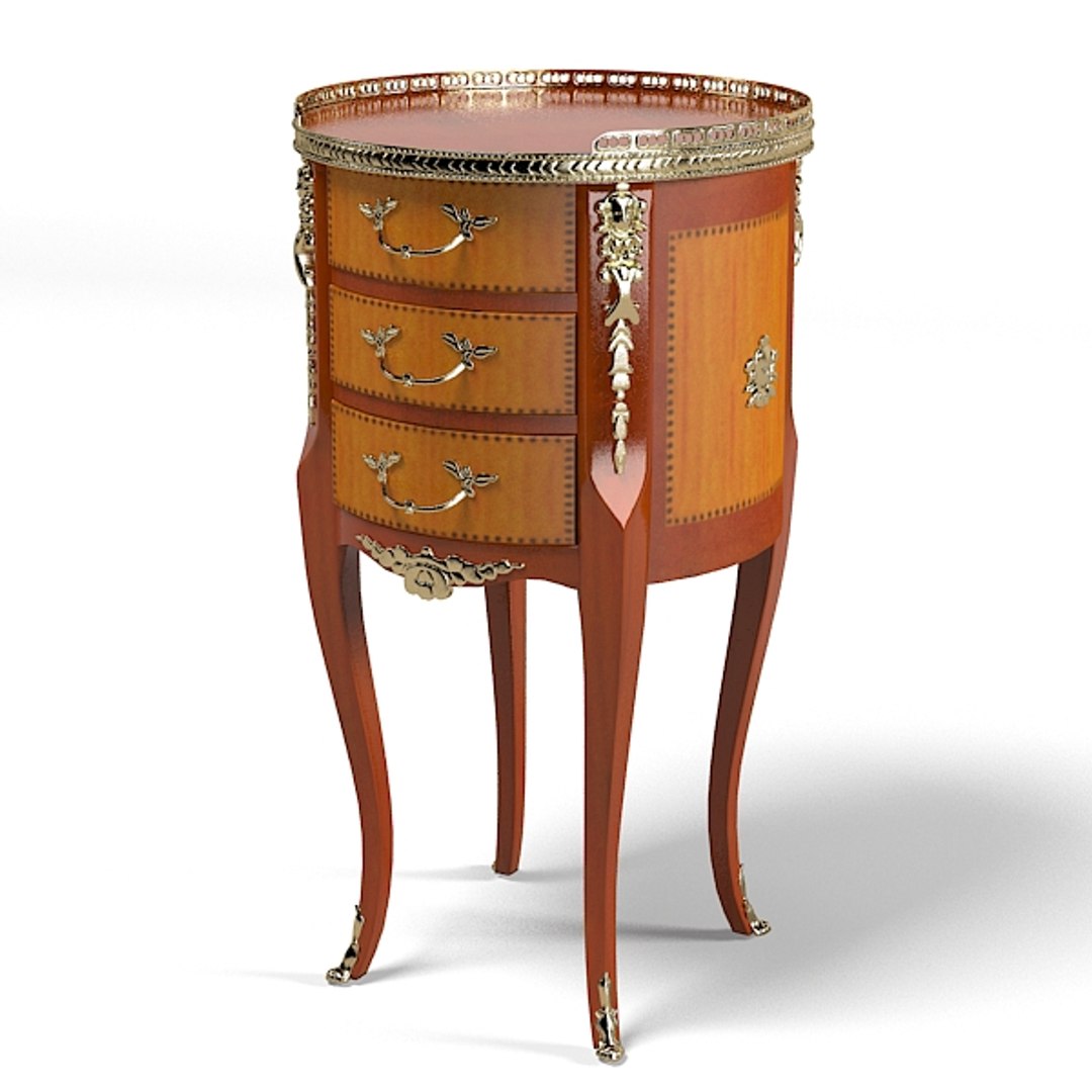 3d Model Classic Table Chest