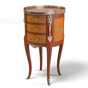 3d model classic table chest