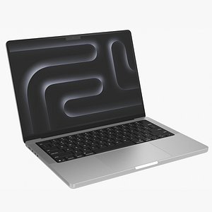Apple MacBook Pro 14 M5 2025 Sivler 3D model