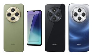 3D model Xiaomi Redmi 14C All Colors Low Poly