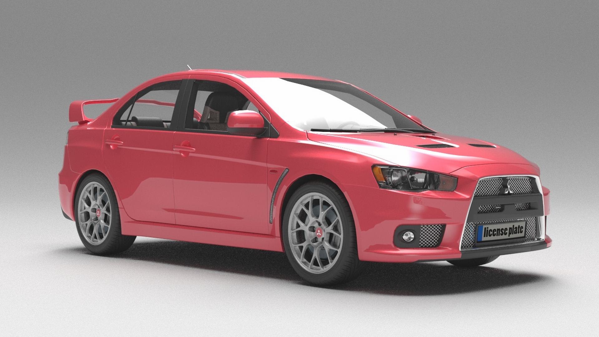 3D model mitsubishi lancer evo x TurboSquid 1644261