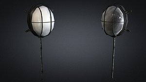 3d model wall lamp 01