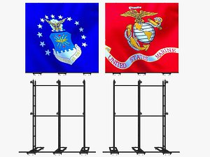 Led video display wall 3D