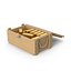 Caja y lingotes de oro