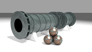 3D shahi cannon ottoman