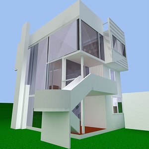 smith house 3d dxf