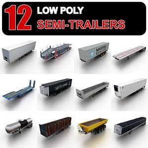 Low Poly Semi-trailers