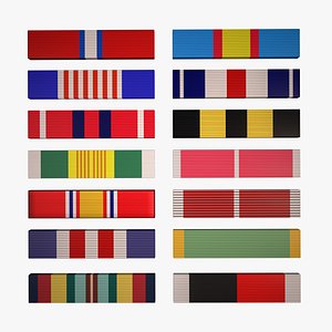 Military Ribbons Collection - 14 Army ranks