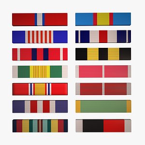 Military Ribbons Collection - 14 Army ranks