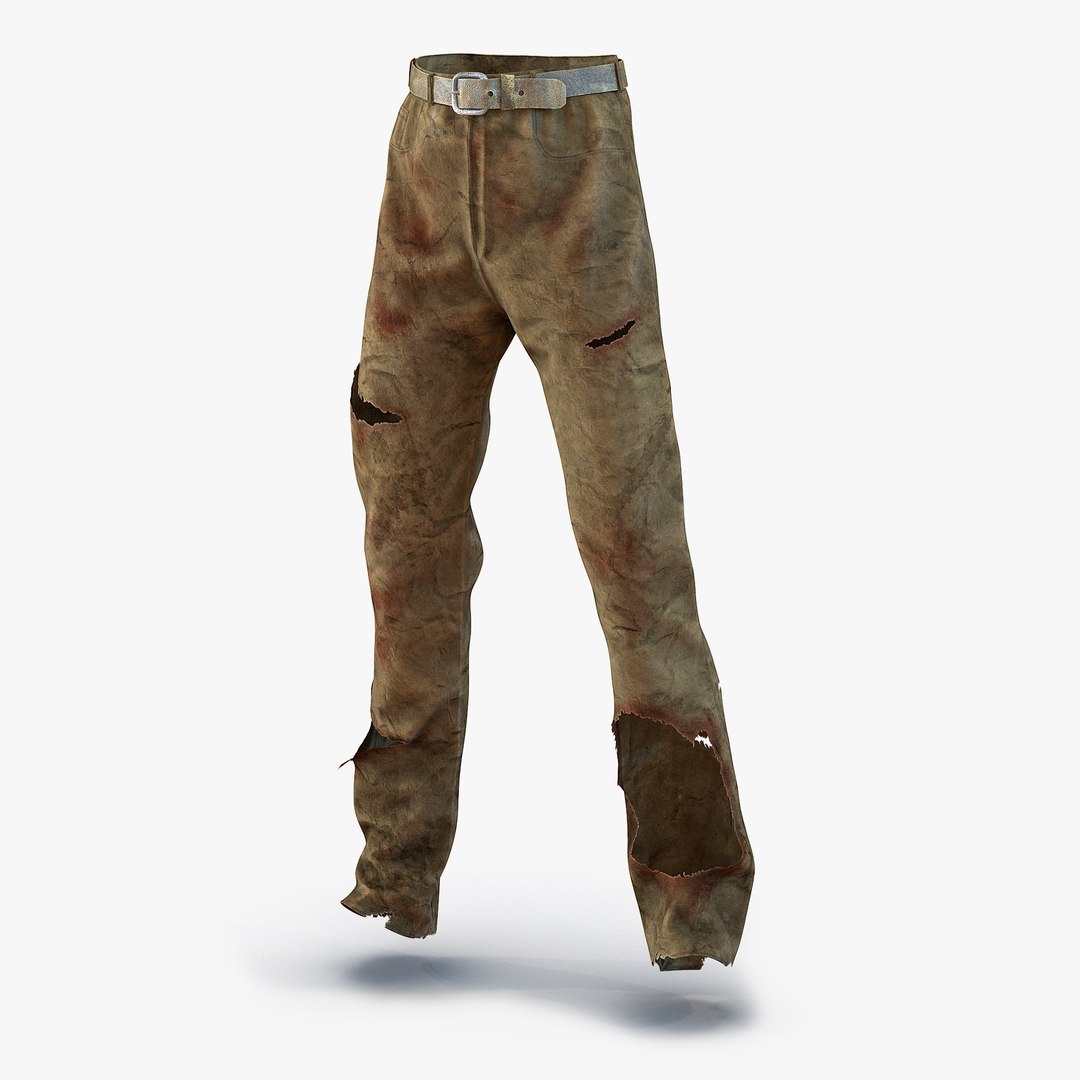 Old Dirty Work Pants 3D model preview