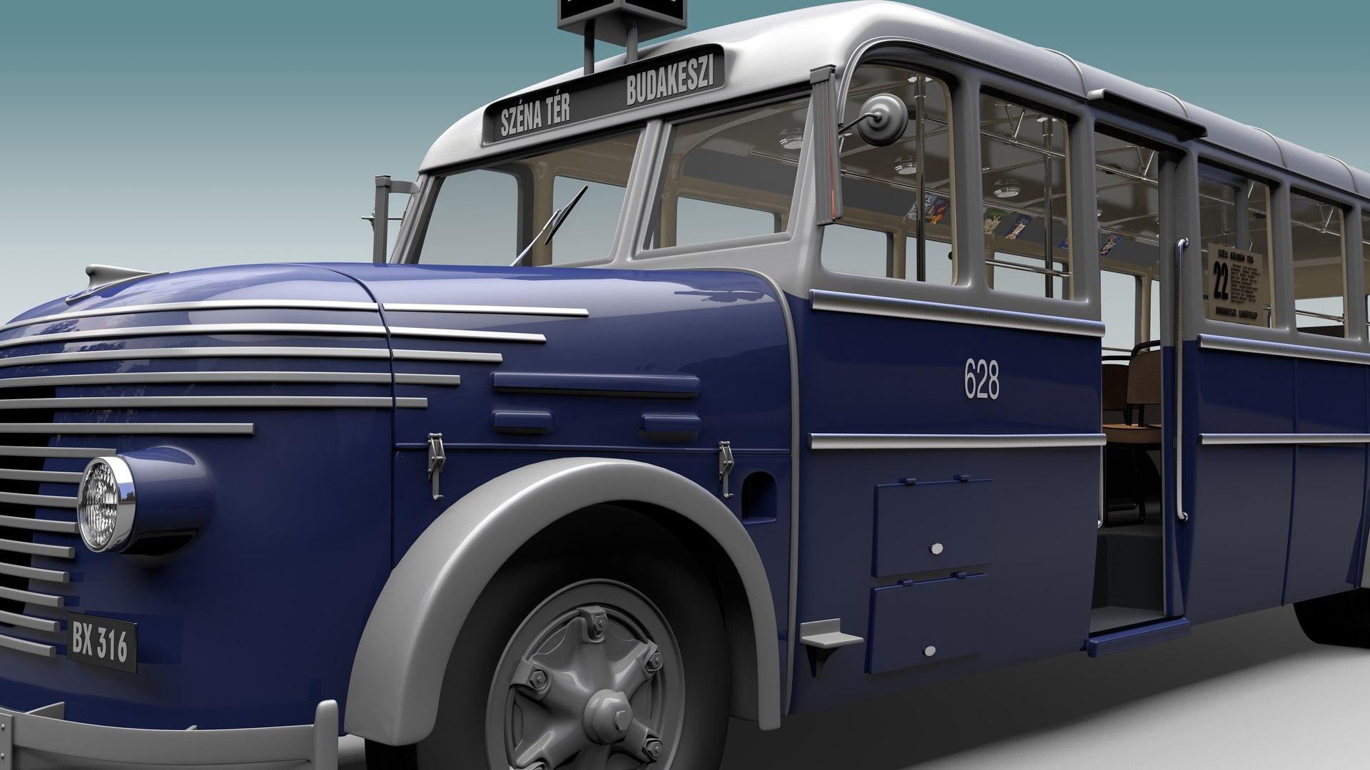 Ikarus 30 Hungarian City Bus 1951 3D model - TurboSquid 1904436