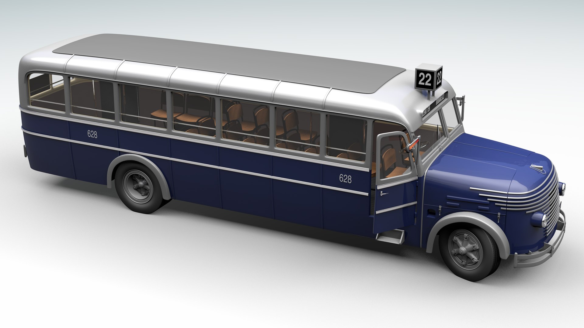 Ikarus 30 Hungarian City Bus 1951 3D model - TurboSquid 1904436