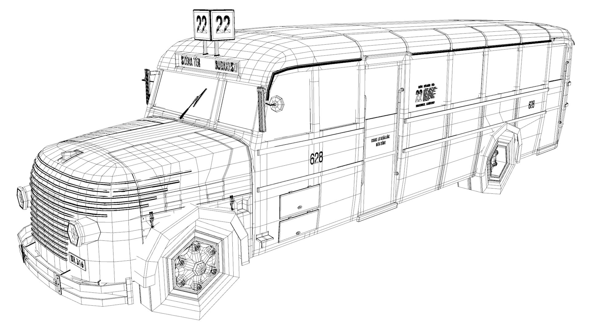 3D MAVAG N26 Hungarian City Bus 1938 Model - TurboSquid 1907309