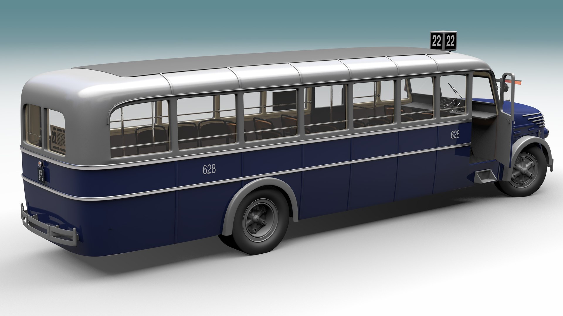 Ikarus 30 Hungarian City Bus 1951 3D model - TurboSquid 1904436