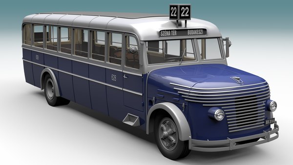 MAVAG N26 Hungarian City Bus 1938 Model 3D TurboSquid 1907309