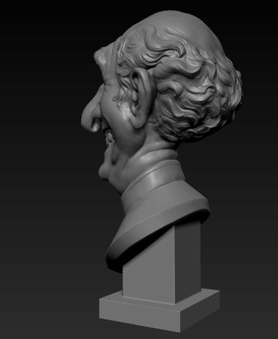 Sculpture Bust 3d Obj