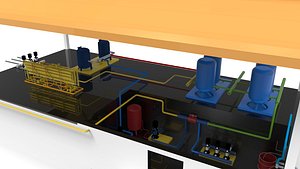 3D Water Treatment Plants model