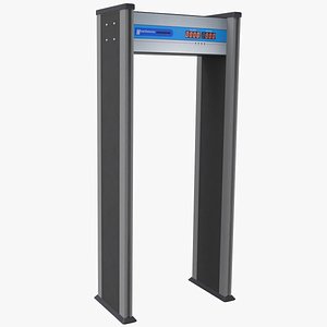 airport metal detector 3D model
