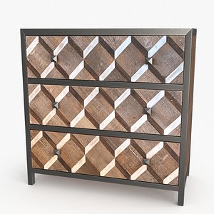 3D Dresser Vintage