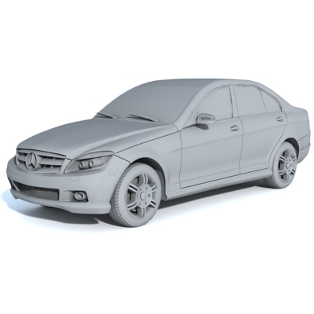 Mercedes C-class 3d Model