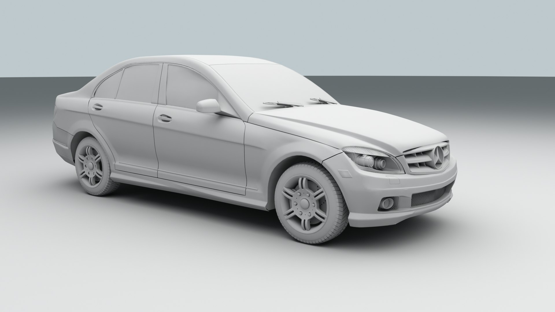 Mercedes C-class 3d Model